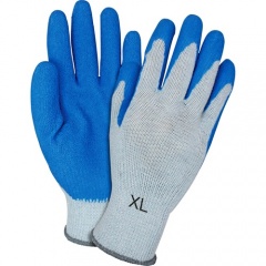 Safety Zone Blue/Gray Coated Knit Gloves (GRSLXL)