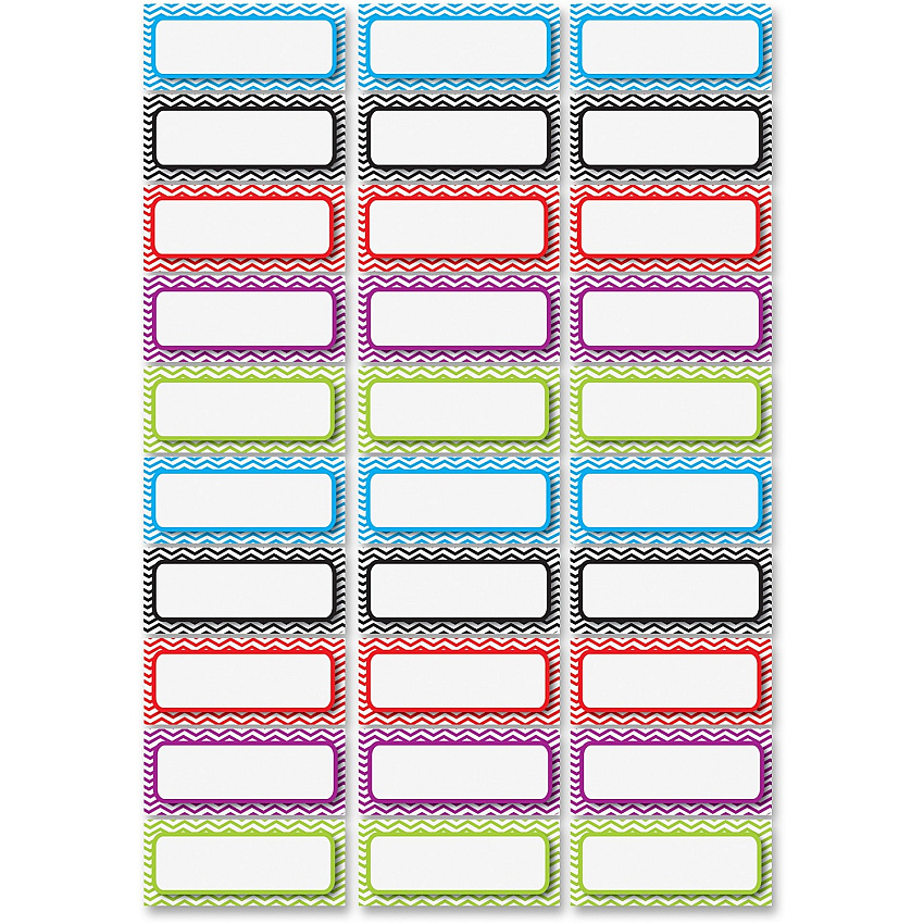 Ashley Dry Erase Chevron Nameplate Magnets (ASH10077)