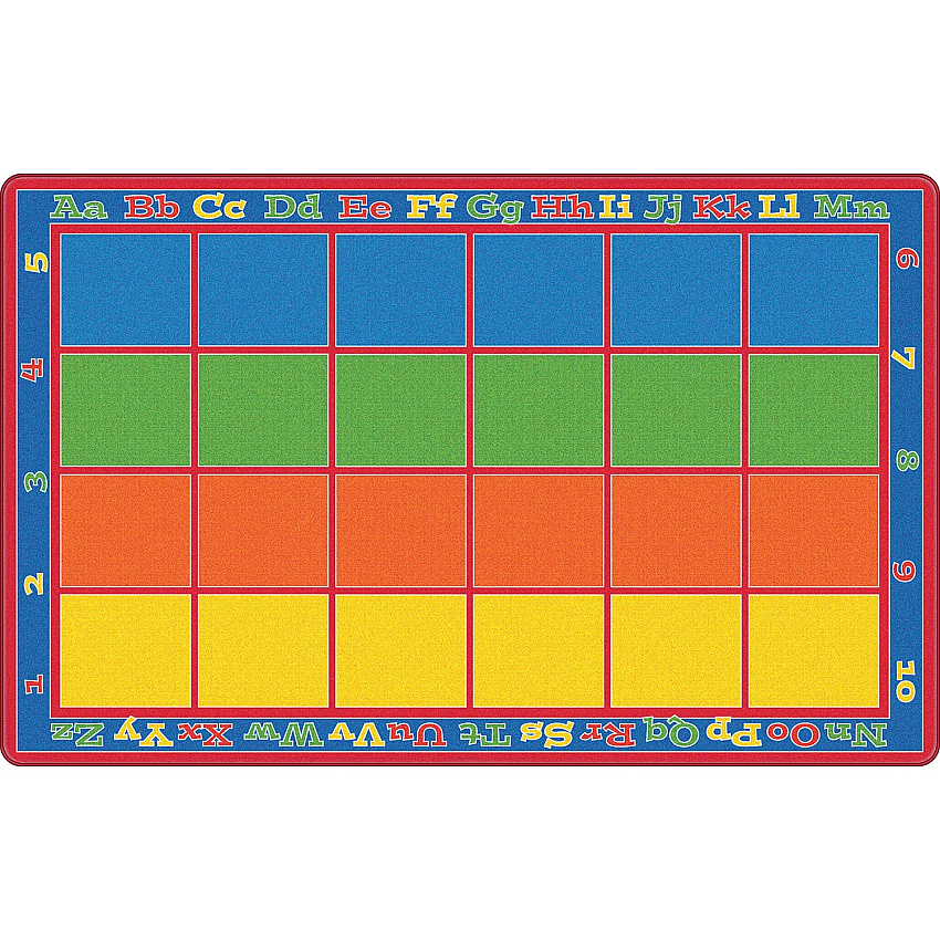 Flagship Carpets Primary Colors Square Grids Rug (FE34456A)