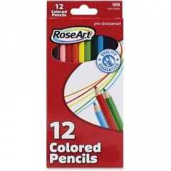 RoseArt Pre-Sharpened 12 Colored Pencils (DFB59)