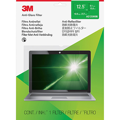 3M Anti-Glare Filter Clear, Matte (MMMAG125W9B)