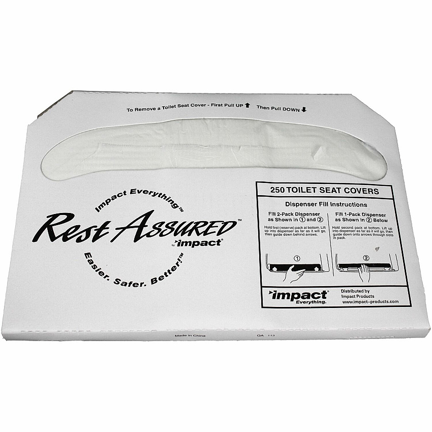 Impact Rest Assured Half Fold Toilet Seat Covers (IMP25183273)