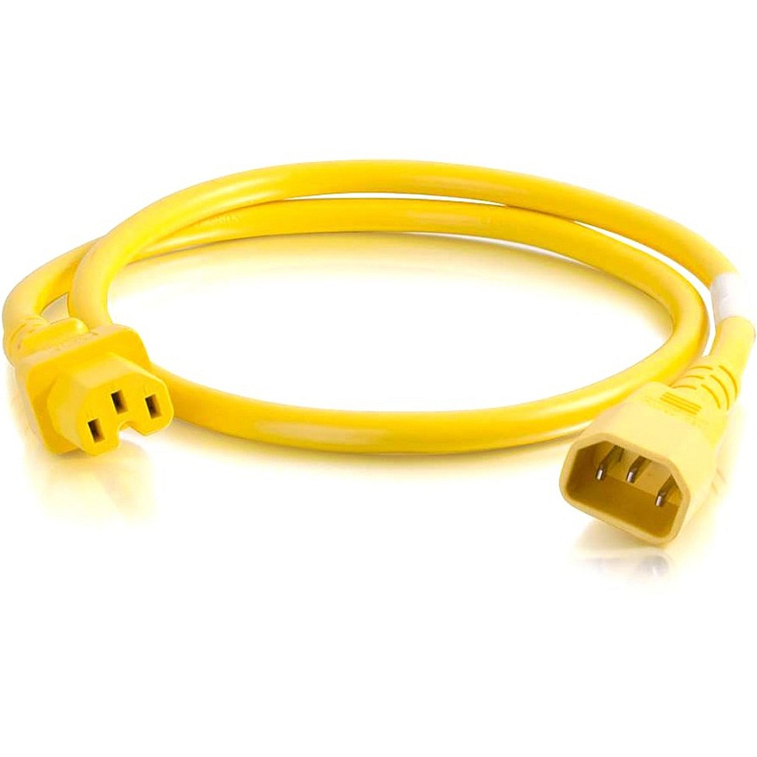 C2G 2ft C14 To C13 18/3 Sjt Yellow (17484)
