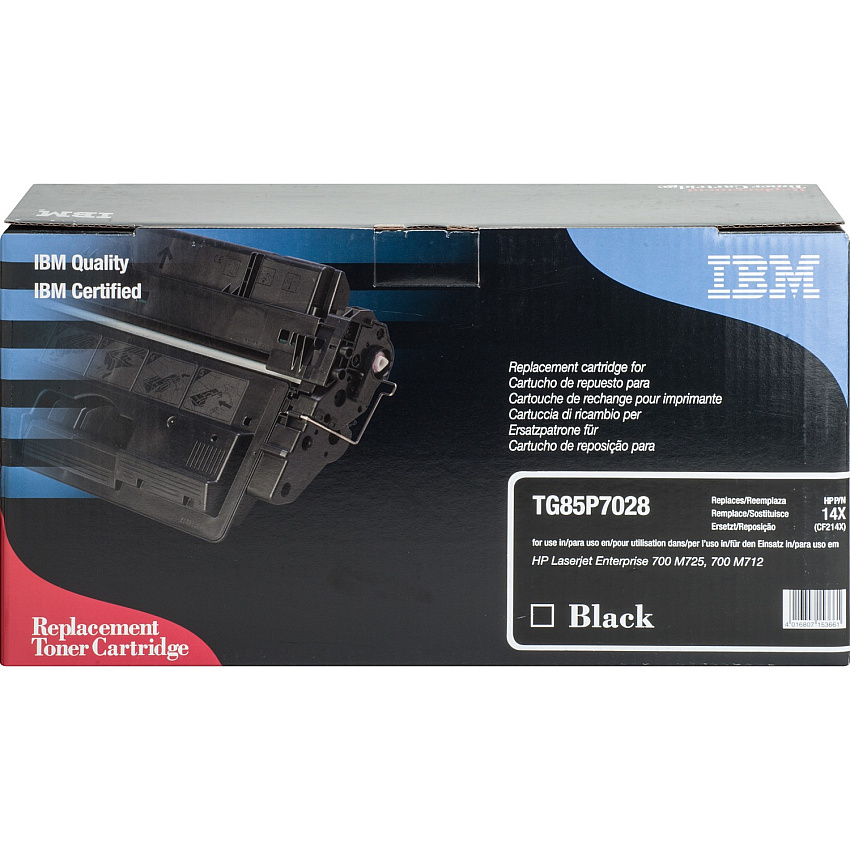IBM Remanufactured Laser Toner Cartridge - Alternative for HP 14A/X (CF214X) - Black - 1 Each (IBMTG85P7028)