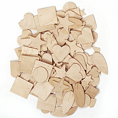 Creativity Street Creativity Street Natural Wood Shapes Set (PACAC370001)