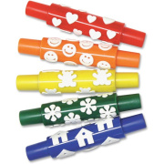 Creativity Street Set A Foam Pattern Rolling Pins (AC9084)