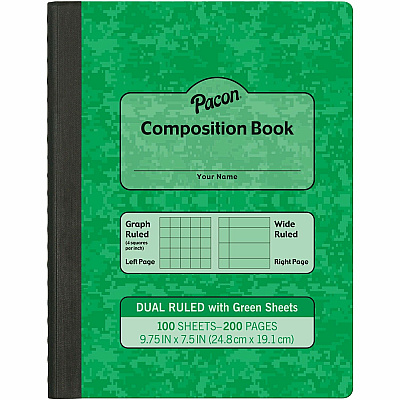 Pacon Dual Ruled Composition Book (PACMMK37162)