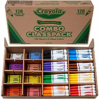 Crayola 8-Color Crayons/Markers Combo Classpack (CYO523349)