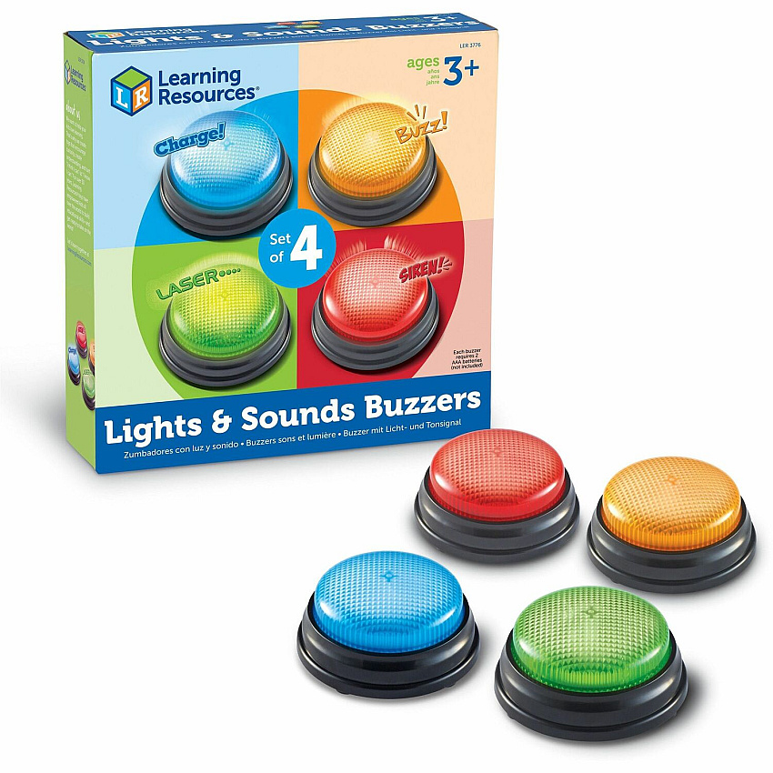 Learning Resources Lights & Sounds Buzzers Set (LRNLER3776)