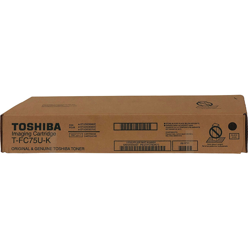 Toshiba Original Laser Toner Cartridge - Black - 1 Each (TOSTFC75UK)