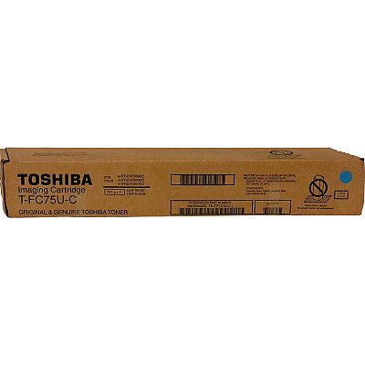 Toshiba Original Standard Yield Laser Toner Cartridge - Cyan - 1 Each (TOSTFC75UC)