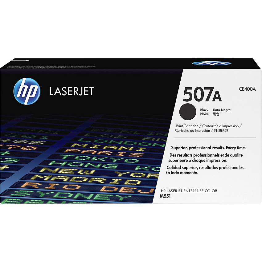 HP 507A (HEWCE400A) Original Laser Toner Cartridge - Single Pack - Black - 1 Each