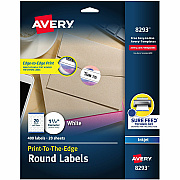 Avery High Visibility Round Labels (AVE8293)