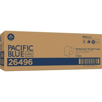 Pacific Blue Ultra High-Capacity Recycled Paper Towel Rolls (26496)