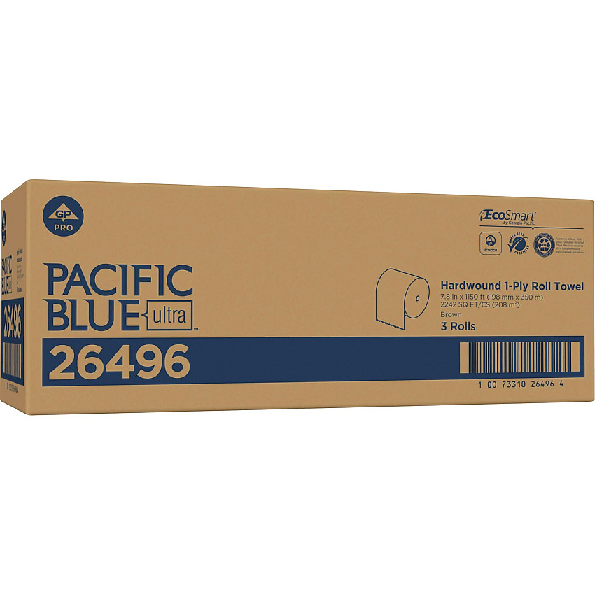 Pacific Blue Ultra High-Capacity Recycled Paper Towel Rolls (GPC26496)