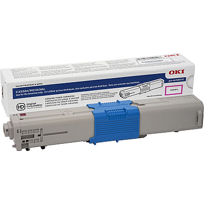 Oki Original LED Toner Cartridge - Magenta - 1 Each (OKI46508702)