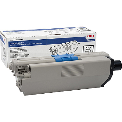 Oki Original LED Toner Cartridge - Black - 1 Each (OKI46508704)