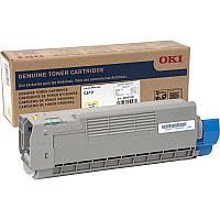 Oki Original LED Toner Cartridge - Yellow - 1 Each (OKI46507501)