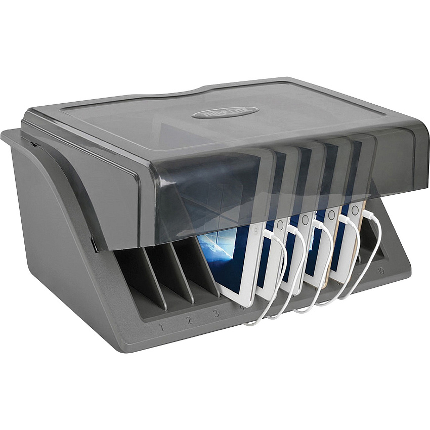 Tripp Lite 10-Device Desktop AC Charging Station with Surge Protector for Tablets, Laptops and E-Readers (CSD1006AC)