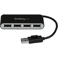StarTech Hub Usb 2.0 4 Port - Portable With Cable (ST4200MINI2)
