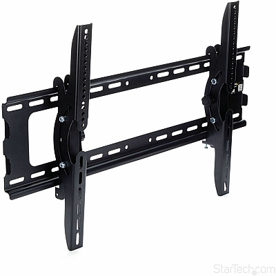 StarTech Flat Screen Tv Wall Mount - Tilting - For 32" To 75" Tvs - Heavy-duty Steel - Vesa Tv Mount - Monitor Wall Mount - Wall Mount Tv Bracket (FLATPNLWALL)