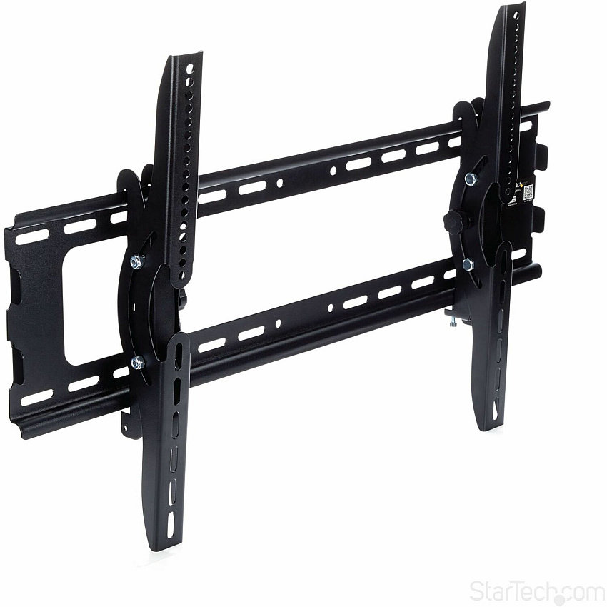 StarTech Flat Screen Tv Wall Mount - Tilting - For 32" To 75" Tvs - Heavy-duty Steel - Vesa Tv Mount - Monitor Wall Mount - Wall Mount Tv Bracket (FLATPNLWALL)