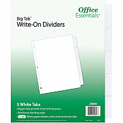Avery Office Essentials Big Tab Write-On Tab Dividers (24846)