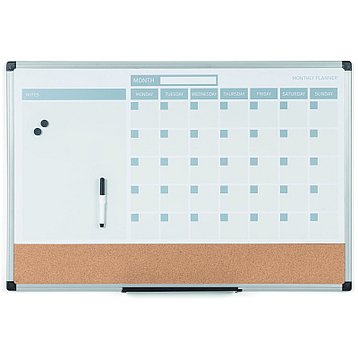 MasterVision 3-in-1 Monthly Dry-erase Calendar Board (BVCMB0707186P)