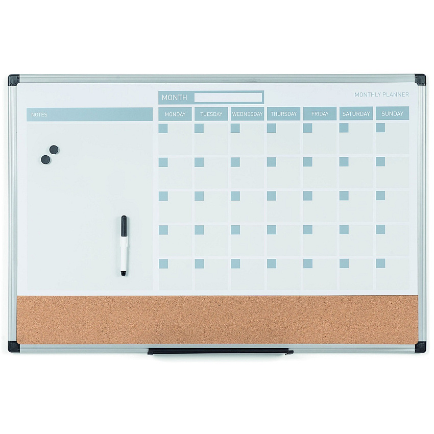 MasterVision 3-in-1 Monthly Dry-erase Calendar Board (BVCMB0707186P)