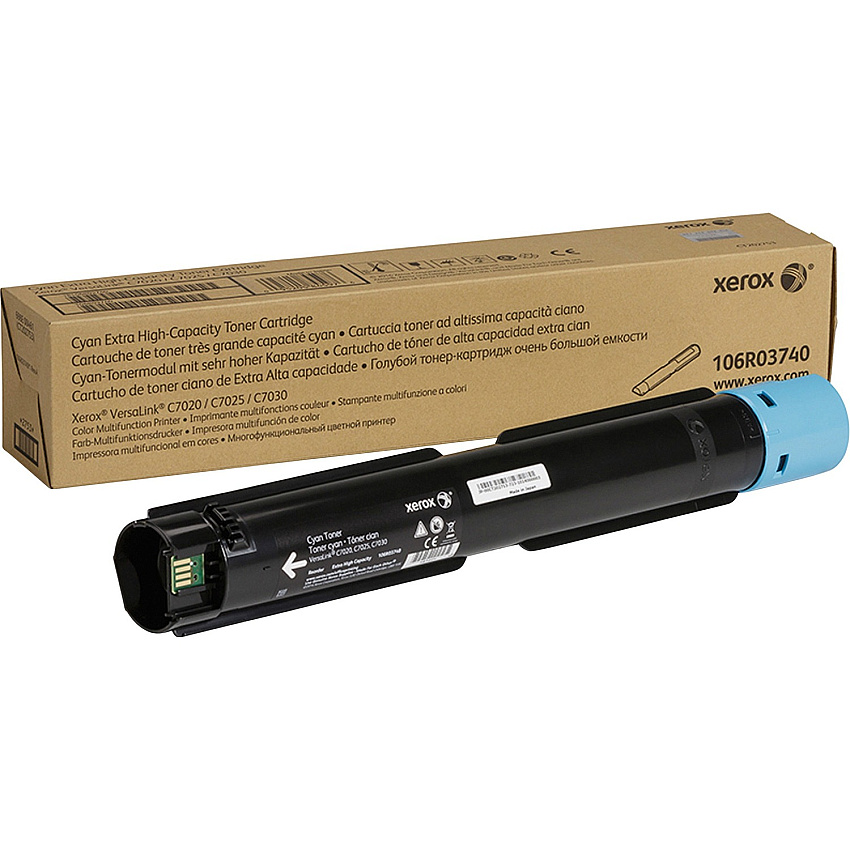 Xerox Original Extra High Yield Laser Toner Cartridge - Cyan - 1 Each (106R03740)