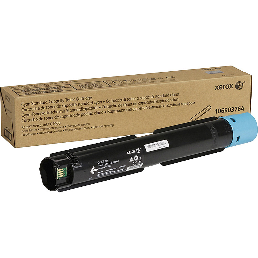 Xerox Original Standard Yield Laser Toner Cartridge - Cyan - 1 Each (XER106R03764)