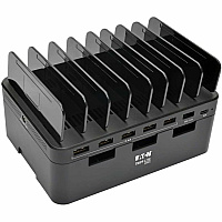 Eaton Tripp Lite Series 7-Port USB Charging Station with Quick Charge 3.0, USB-C Port, Device Storage, 5V 4A (60W) USB Charge Output (U280007CQCST)