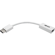 Tripp Lite DisplayPort to HDMI Active Adapter Video Converter (M/F), 4K 60 Hz, DP 1.2, HDCP 2.2, 6 in. (P13606NH2V2)