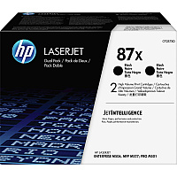 HP 87X (HEWCF287XD) Original High Yield Laser Toner Cartridge - Black - 2 / Carton