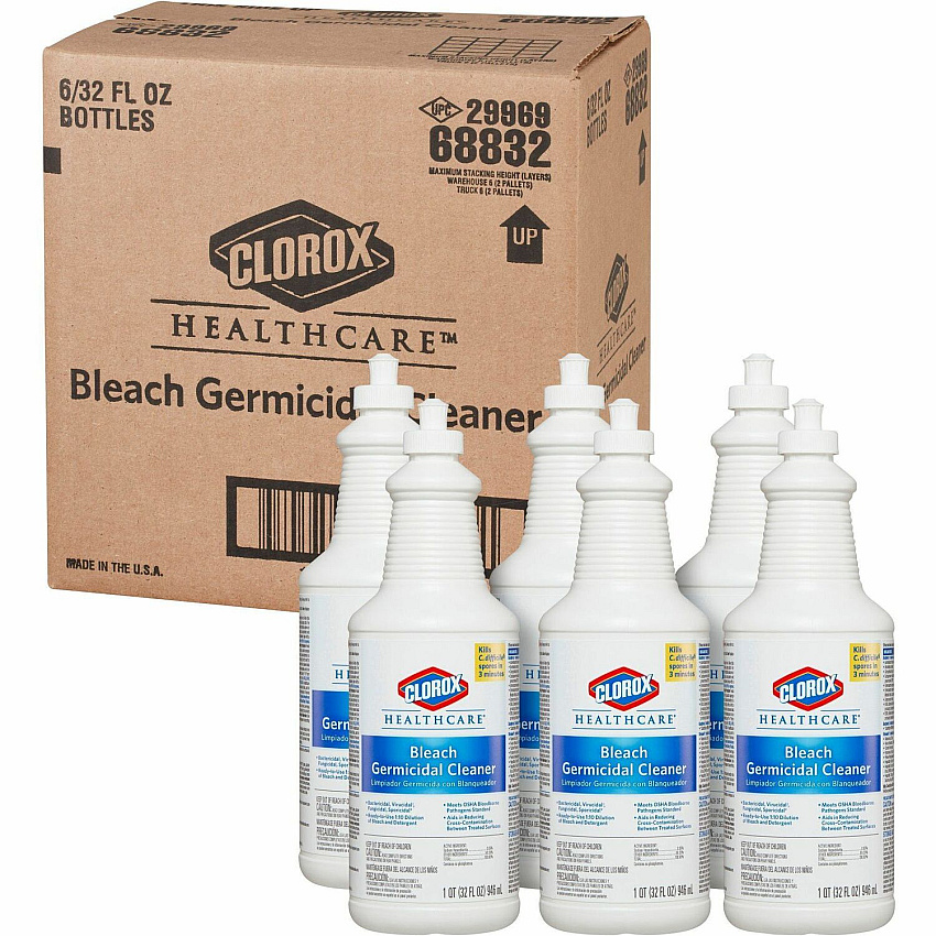 Clorox Healthcare Pull-Top Bleach Germicidal Cleaner (CLO68832)