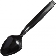 CaterLine WNA Comet Heavyweight Black Disposable Cutlery (A7SPBL)