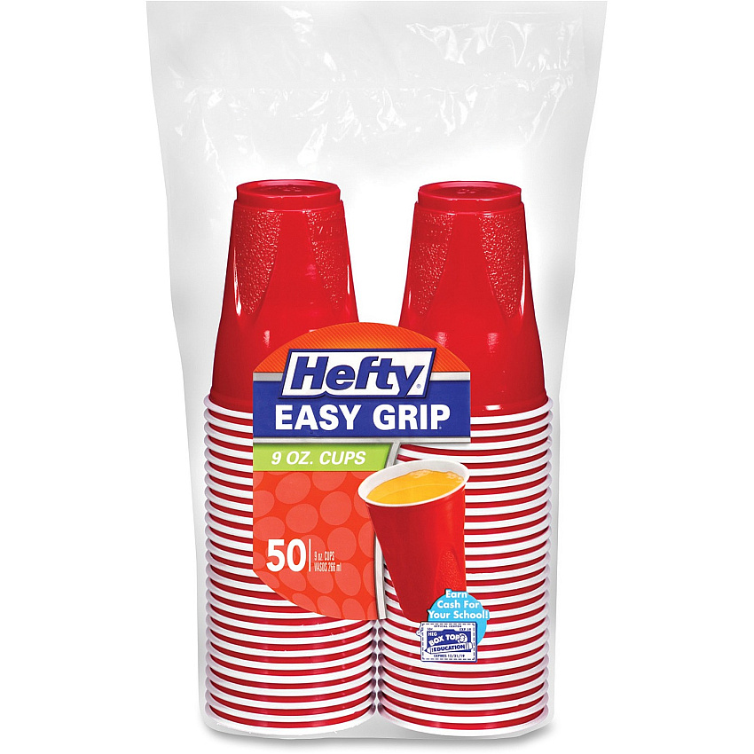 Hefty 9 oz Easy Grip Disposable Party Cups (RFPC20950)