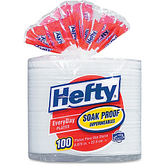 Hefty Everyday 8-7/8" Soak Proof Foam Plates (RFPD28100CT)