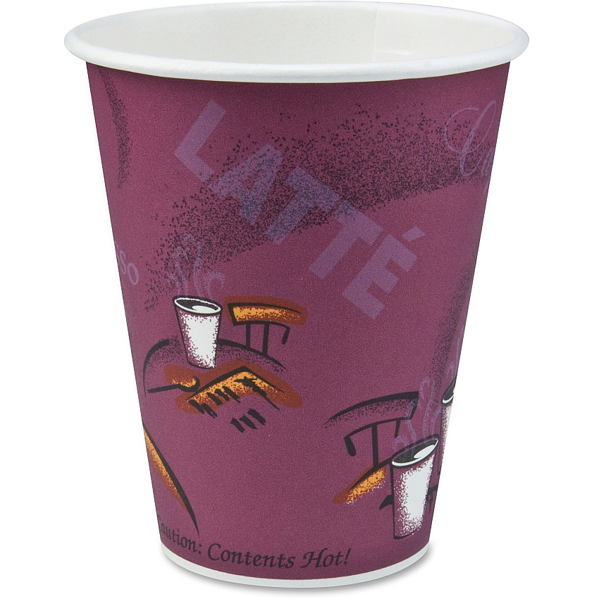 Solo 10 oz Bistro Design Disposable Paper Cups (SCC370SI0041)