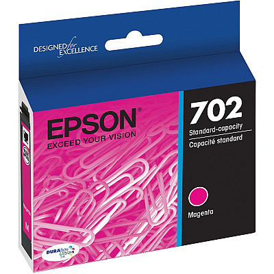 Epson DURABrite Ultra T702 Original Standard Yield Inkjet Ink Cartridge - Magenta - 1 Each (EPST702320S)