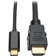 Tripp Lite USB-C to HDMI Active Adapter Cable (M/M), 4K, Black, 6 ft. (1.8 m) (U444006H)