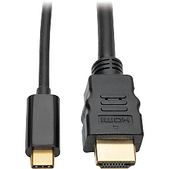 Tripp Lite USB-C to HDMI Active Adapter Cable (M/M), 4K, Black, 6 ft. (1.8 m) (U444006H)