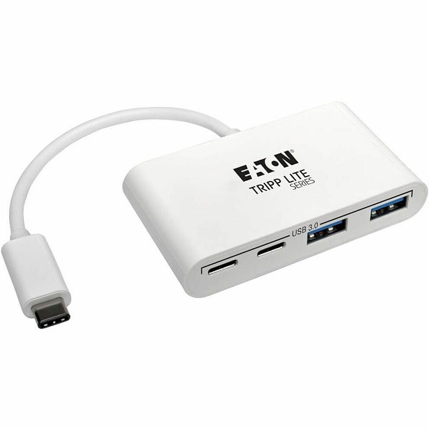 Eaton Tripp Lite Series 4-Port USB-C Hub, USB 3.x (5Gbps), 2x USB-A, 2x USB-C, White (U4600042A2C)