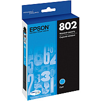 Epson DURABrite Ultra 802 Original Inkjet Ink Cartridge - Cyan - 1 Each (EPST802220S)