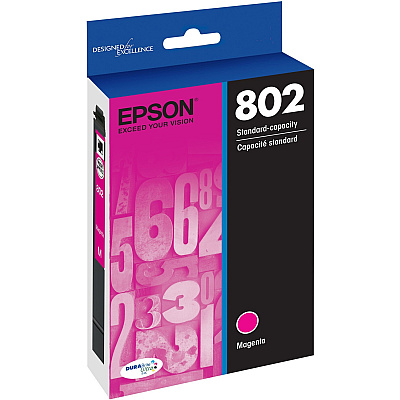Epson DURABrite Ultra 802 Original Inkjet Ink Cartridge - Magenta - 1 Each (EPST802320S)