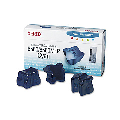 Xerox 108R00723 Solid Ink Stick, 3,400 Page-Yield, Cyan, 3/Box