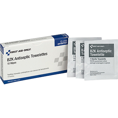 First Aid Only BZK Antiseptic Towelettes (FAO12018)