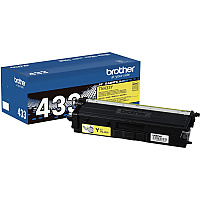 Brother TN433Y Original High Yield Laser Toner Cartridge - Yellow - 1 Each