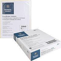 Business Source Buff Stock Ring Binder Indexes (BSN20068BX)