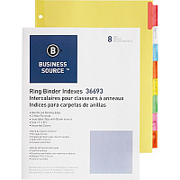 Business Source Insertable Tab Ring Binder Indexes (BSN36693BX)